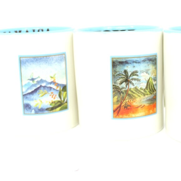 The Coffee Bean & Tea Leaf Co Ceramic Coffee 16oz Mugs Jamaica Kona Sumatra Lot3 - Picture 4 of 9